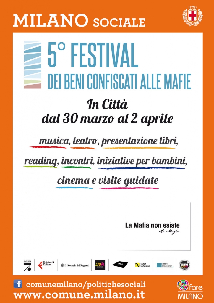 Poster 5 festival Beni confiscati alle Mafie